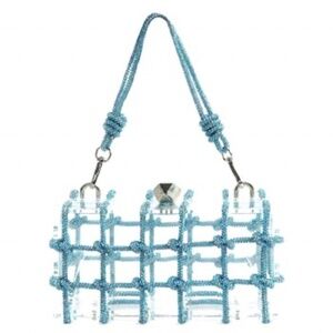 Fashion Acrylic Clutch With Rope Handles
